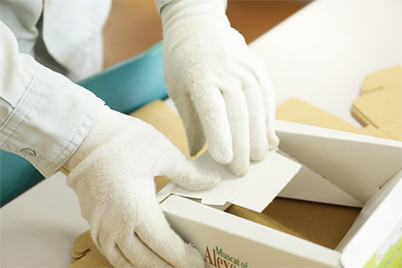 オレンジの袋入れのイメージ画像